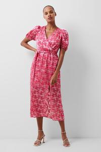 Платье Elianna с выгоревшим узором French Connection, розовый