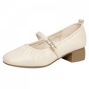 Туфли Мэри Джейн на массивном каблуке для женщин GEMEIQ, Black