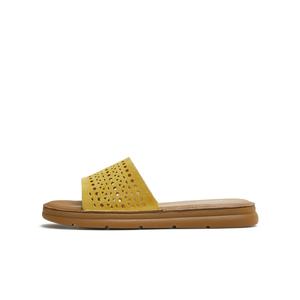 Резиновые износостойкие тапочки-слайды женские Teenmix, Yellow