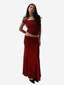 Юбка Hiccup, бургундия