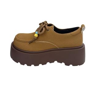 WUJI Лоферы женские экрю, коричневый, кофе-браун, цвет Brown