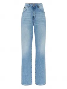 Джинсы с высокой талией Philipp Plein, синий