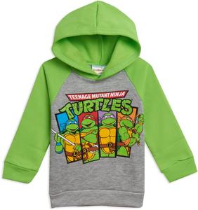 Худи Teenage Mutant Ninja Turtles Fleece, Toddler To Big Kid Sizes (2T - 18-20), серый