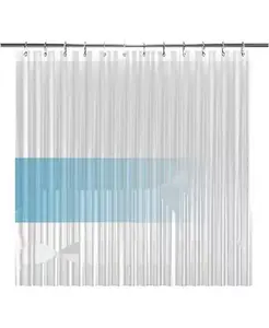 72 дюйма (ширина) x 72 дюйма (высота) 10 г занавеска для душа Peva для ванной комнаты Liba, 10g-clear