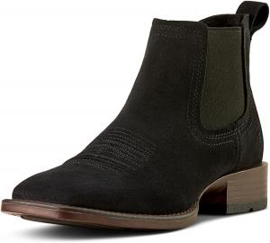 Мужские ботинки Chelsea Ariat Booker Ultra с квадратным носком, черный