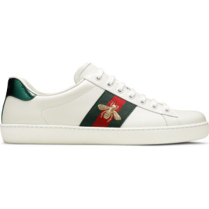 Кроссовки Gucci Ace Embroidered Bee, белый