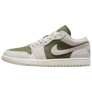 Jordan Air 1 устойчивые к истиранию низкие баскетбольные кроссовки винтаж Unisex White Green
