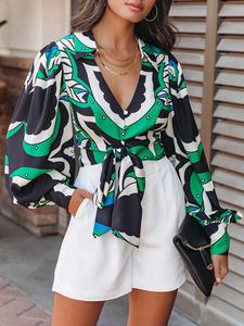 Блуза Milan Kiss, цвет schwarz/grün/bunt