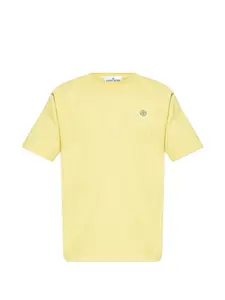 Футболка с нашивкой-логотипом Stone Island, желтый