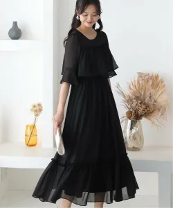 Вечернее платье, приглашение, платье для особого случая, свадьба, церемония совершеннолетия, официальное платье Pourvous, цвет Black