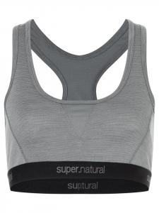 Бюстгальтер Merino W TUNDRA220 SEMPLICE BRA серого цвета super.natural