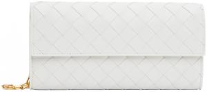 Белая мини-сумка на цепочке Bottega Veneta