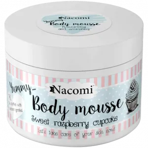 Nacomi Sweet Raspberry Cup питательный мусс для тела малина, 180 мл