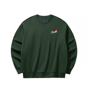 Anta Толстовка унисекс, нежный фруктовый зеленый цвет, круглый вырез, средний размер, стандартный размер