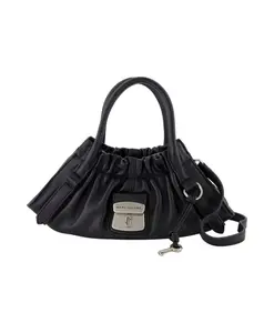 Черная кожаная сумка-мессенджер через плечо Marc Jacobs, черный