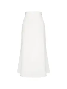 Миди-юбка А-силуэта Post Meridiem, белый