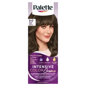 Крем-краска для волос 5-0 (n4) светло-каштановая, 1 упаковка. Palette Intensive color creme, цвет 5-0 jasny brąz