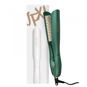 Щипцы для завивки / выпрямители для волос щипцы для волновых завитков Corn Wave, уход за волосами с отрицательными ионами, покрытие эфирными маслами JFX 1 PRITECH, зеленый