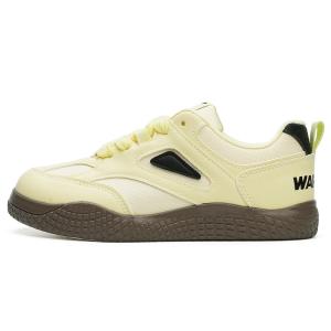 WARRIOR Женские устойчивые к истиранию низкие скейтерские кроссовки желто-черные, цвет Yellow Black