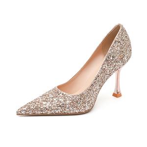 WESTLINK Тонкие каблуки на шпильке 8,5 см женские шампань, цвет Champagne