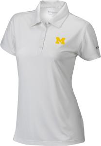 Columbia Golf женская футболка-поло Univ of Michigan Birdie, White