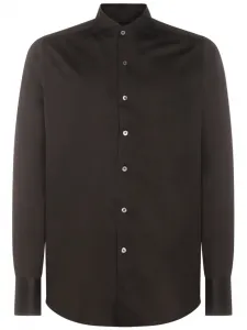 Рубашка с длинными рукавами Canali, коричневый