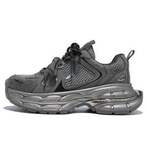 Легкие массивные кроссовки женские низкие с коробкой BDED, розово-серебристые