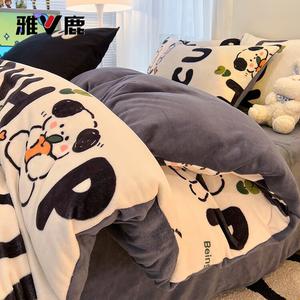 Yalu Пододеяльник 150х200 см из велюра, мягкий и теплый, цвет HiPeeDogs