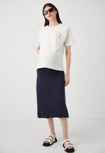 Юбка А-силуэта MLALISON A LINE MIDI SKIRT MAMALICIOUS, темно-синий