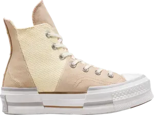 Кроссовки Converse Chuck 70 Plus High Colorblock - Oat Milk, кремовый