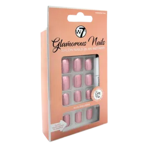 W7 Glamorous Nails Накладные ногти Princess Pink, 24 шт./1 упаковка