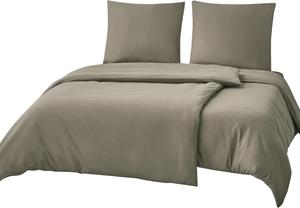 Комплект постельного белья RUIKASI, 4 предмета, 135х200/80x80, серо-коричневый