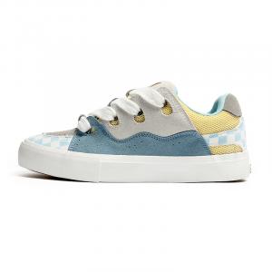 VANSSI Низкие кроссовки для скейтбординга унисекс, синие, желтые