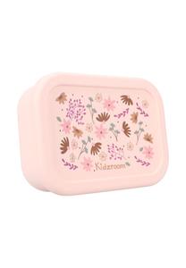 Детский ланч-бокс из силикона – судочек с цветочным принтом Cofi, розовый 6 x 17 x 12 см
