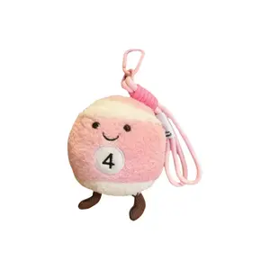 Милые креативные бильярдные куклы плюшевый кулон высота 10см PUDOWRABBIT, розовый