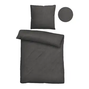 Постельное белье Biberna «Тея», тонкая, мягкая + легкая ткань из 100% хлопка, летнее, цвет titanium