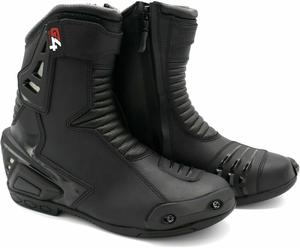 Мотоциклетные ботинки G4 VISION из натуральной кожи, высокотехнологичные мужские короткие гоночные спортивные ботинки для езды на мотоцикле, черный