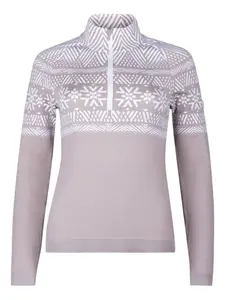 Свитер с воротником на молнии Newland, бежевый