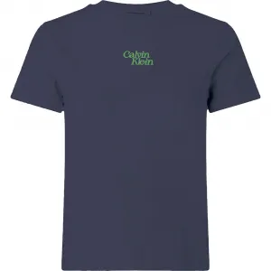 Футболка с коротким рукавом Calvin Klein Jeans Flocked Logo, синий