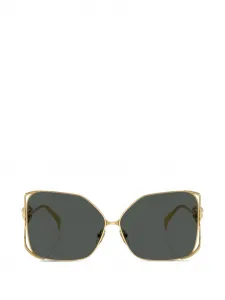 Солнцезащитные очки в квадратной оправе Medusa Versace, золотой