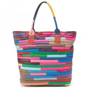 Ameri Кожаная кожаная сумка-тоут Rozaly Ameri Leather, цвет Rainbow