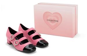 Туфли Мэри Джейн женские низкие розовые розовые Charles&Keith
