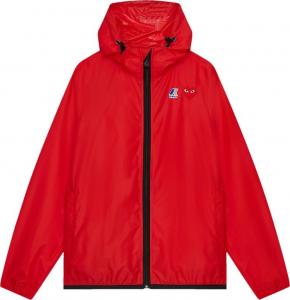 Куртка Comme des Garçons PLAY x K-Way Full-Zip Packable Jacket 'Red', красный