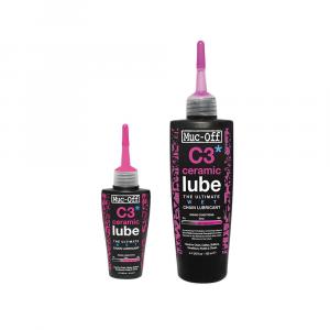 Смазка для цепей Wet Ceramic Lube C3 - 50 мл MUC OFF, черный / черный / розовый