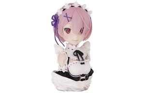 Статуэтка Ram Re Zero Starting Life In Another World полуобъемная с подставкой 21 см масштабные фигурки BANDAI
