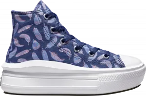 Кроссовки Converse Chuck Taylor All Star Move Platform High PS Feathers, фиолетовый