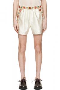 Шорты цвета сахарной ваты Off-White Bode