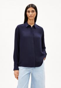Блуза ARMEDANGELS LARISAANA LONGSLEEVE, Tinted Navy/Dark Blue