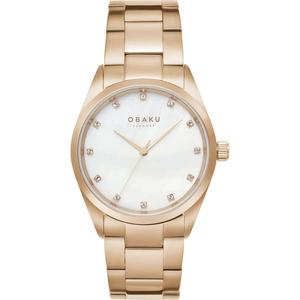 Классические женские часы Obaku с белым циферблатом Obaku, белый