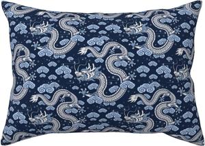 Pevtufa Наволочка с принтом драконов, застежка-конверт Dragons